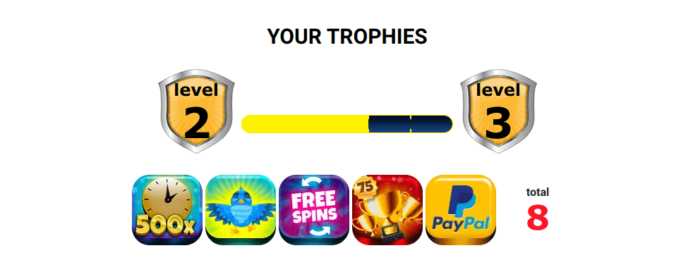 Online Casino London trophies