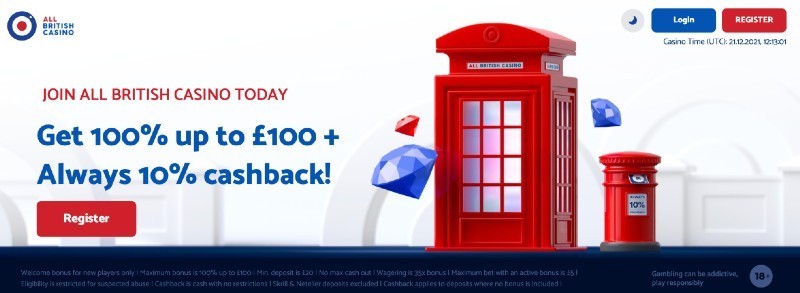 allbritishcasino welcome bonus