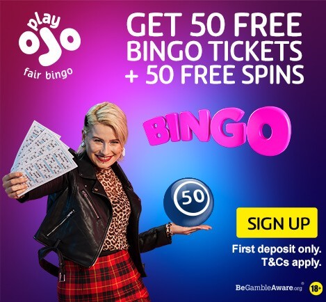 PlayOJO Bingo, free bingo tickets