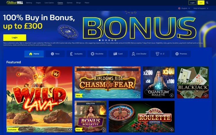 William Hill Casino Screenshot