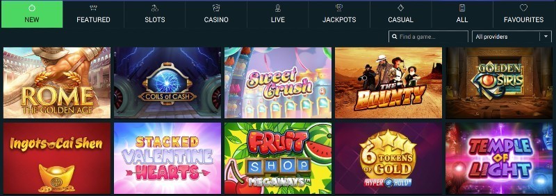 The Online Casino Game Selection