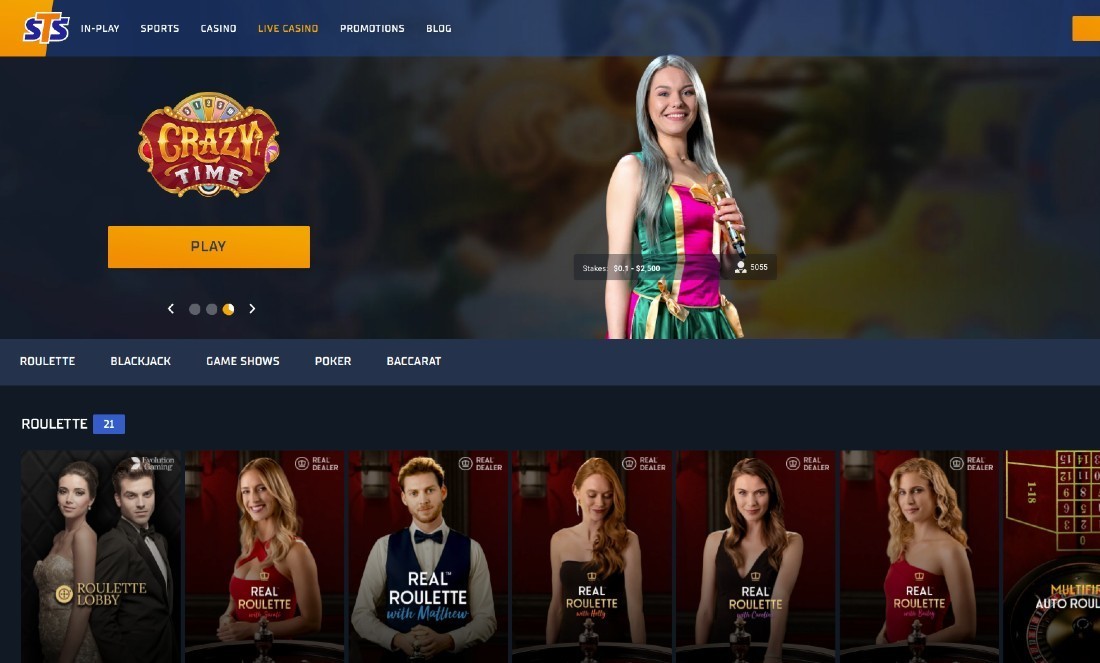 STS Live Casino screenshot