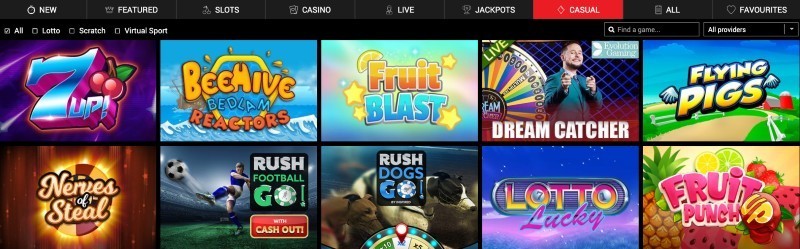 BritainBet casino selection