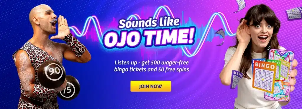 PlayOJO new bingo offer banner