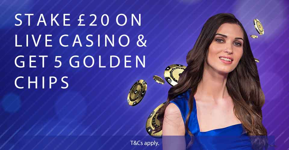 Artwork Betfred live casino welcome bonus