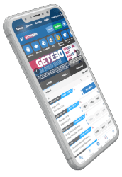 A preview of the Betfred mobile app on a smartphone