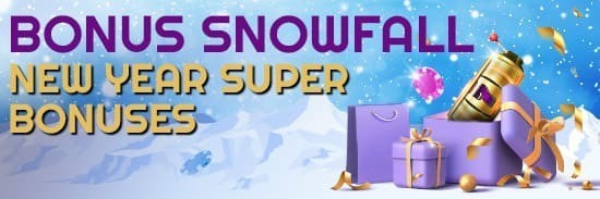Bonus snowfall promotion banner