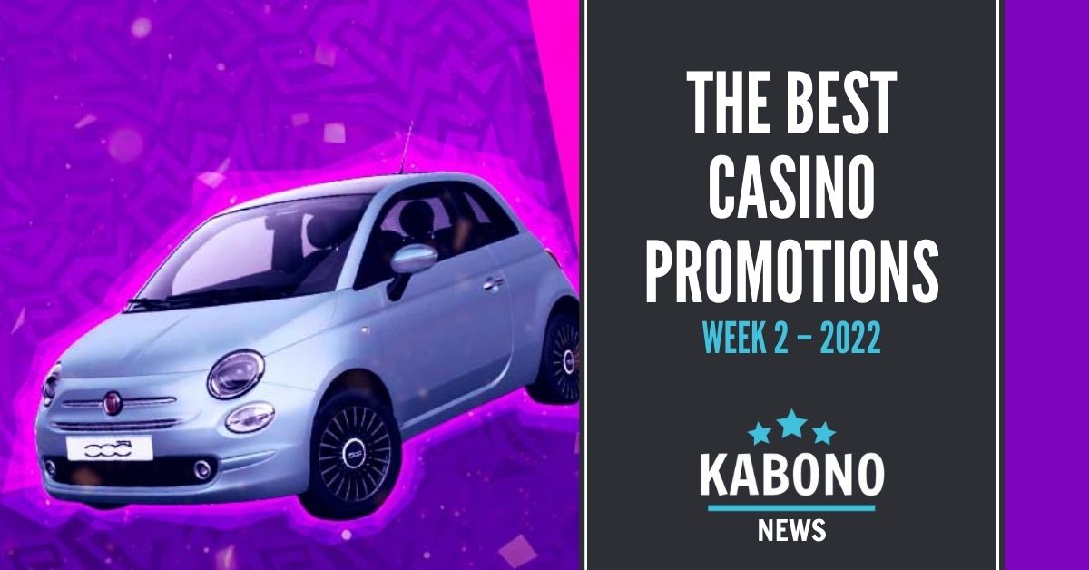 Artwork for casino promotions week 2, with a Fiat 500