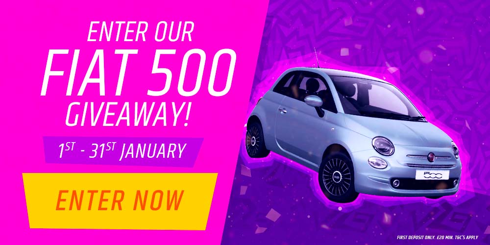 Fiat 500 casino giveaway