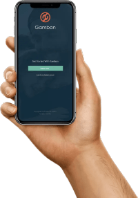 A smartphone showing the Gamban app