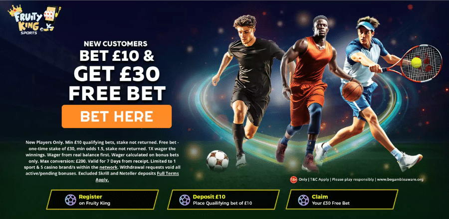 Fruity King sportsbook welcome offer