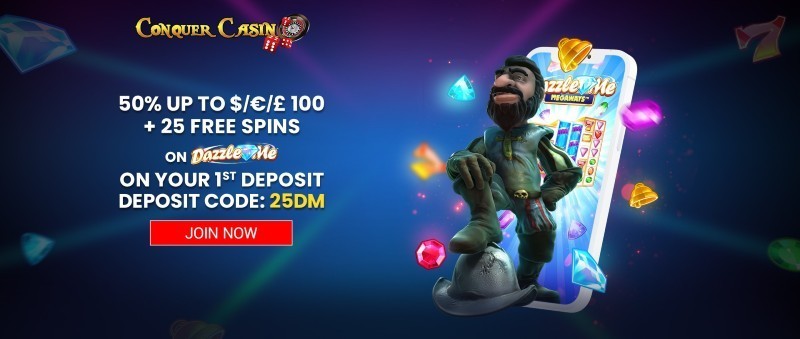 Conquer Casino welcome bonus