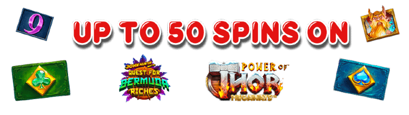 Spins ladder of up to 50 free spins