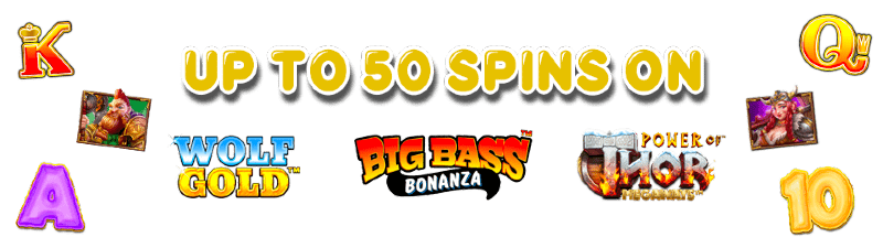 Up to 50 free spins this weekend
