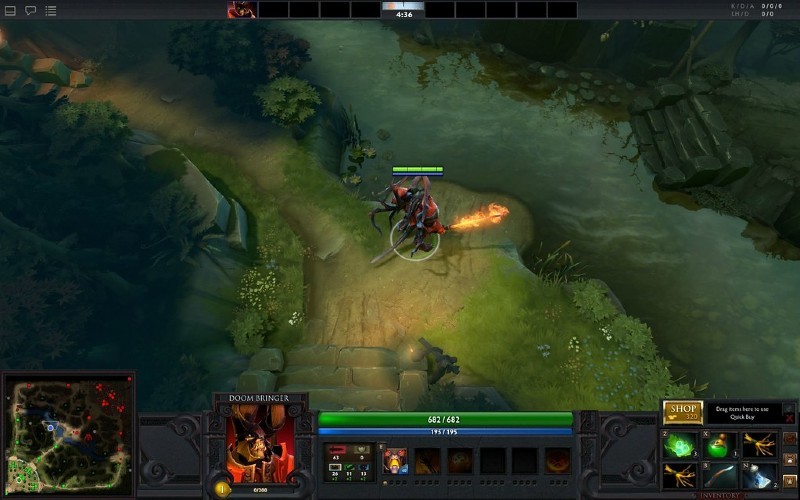 Screenshot of playing Dota 2