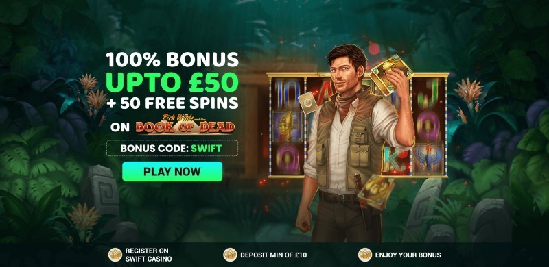 Swift Casino welcome bonus offer