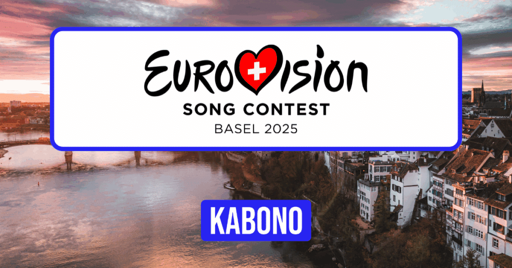 A photo from Basel with the Eurovision 2025 logo