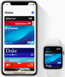 Apple Pay on mobile and watch