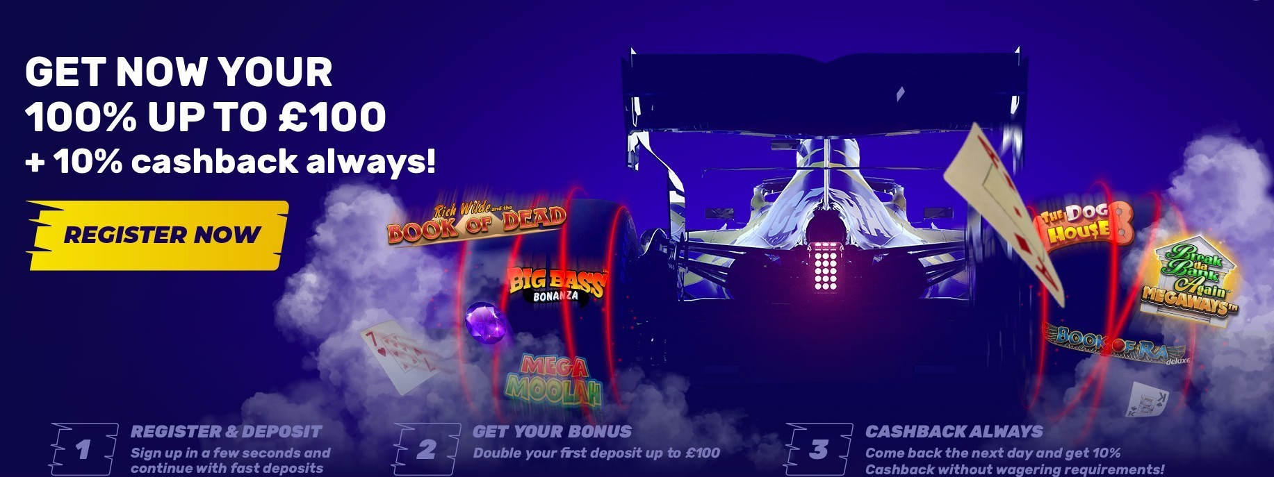 Race Casino welcome bonus