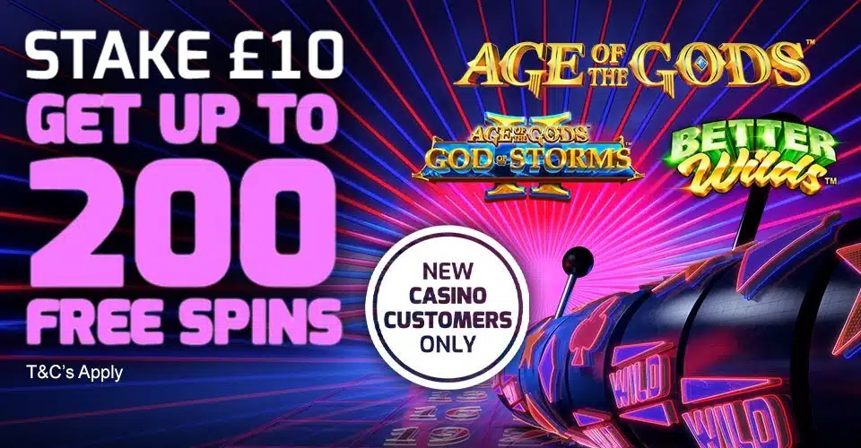 Betfred casino welcome bonus banner