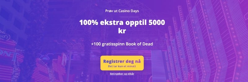 Casino Days velkomstbonus