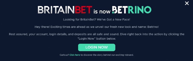 BritainBet rebranding to BETRINO