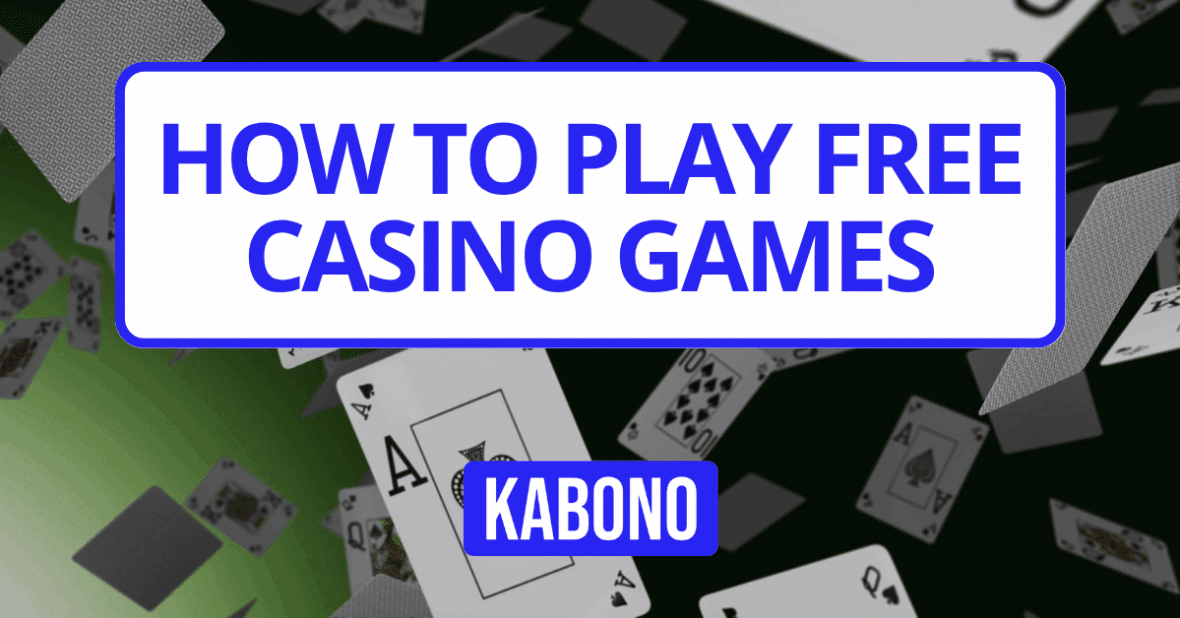 Image with the text "How to play free casino games"