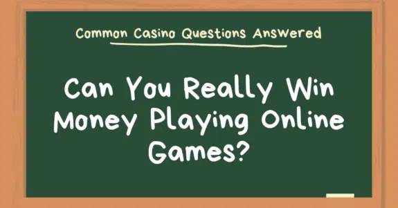 Image with the text "Can You Really Win Money Playing Online Games?"