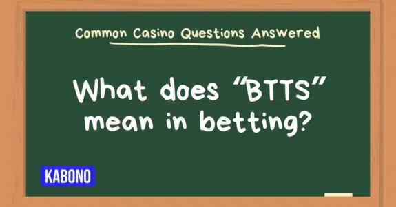 Image with the text "What does “BTTS” mean in betting"