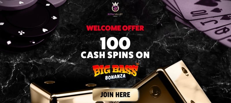 Royal Valley cash spins offer