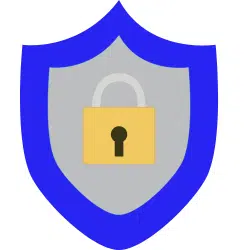 Illustration of a shield with a padlock