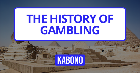 Image with the text "The History of Gambling"